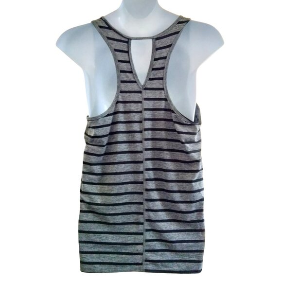 Champion XXL Racerback Tank Top Womens Activewear Gray Black Striped Lightweight - Picture 5 of 8